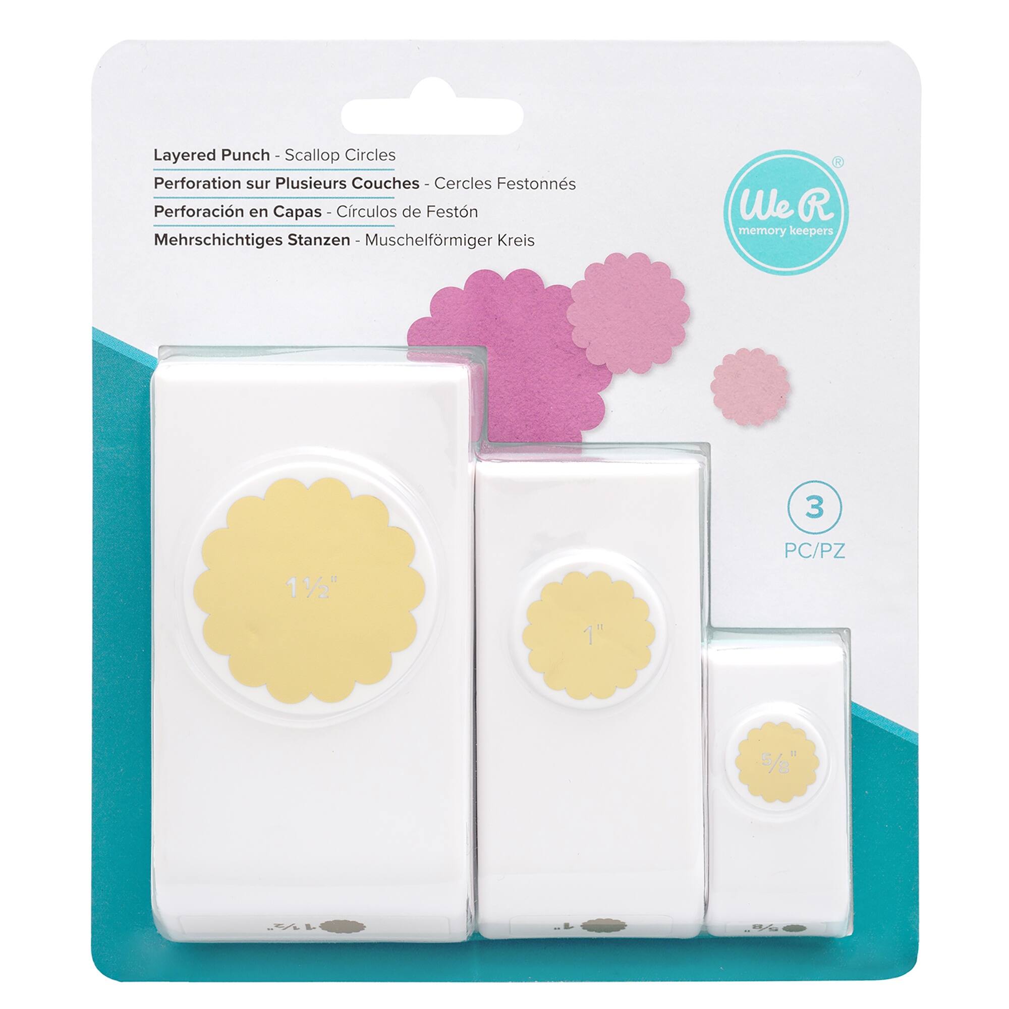 We R Memory Keepers® Scallop Circles Layering Punches Set